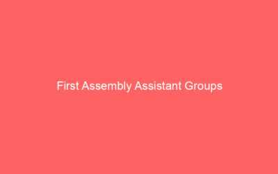 First Assembly Assistant Groups
