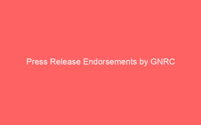 Press Release Endorsements by GNRC