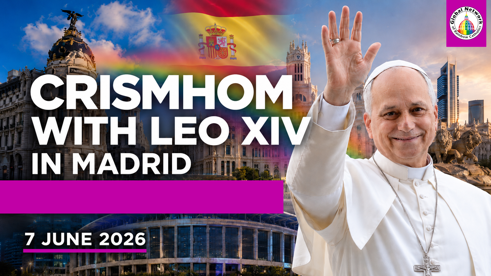 CRISMHOM takes part in Pope Leo XIV’s “Tejer redes” meeting in Madrid